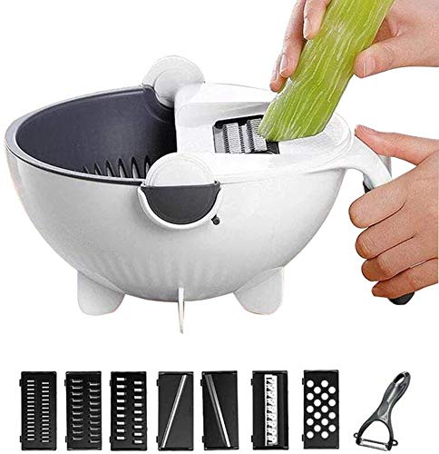 Multifunction Vegetable Cutter, 7 in 1 Adjustable Slicer