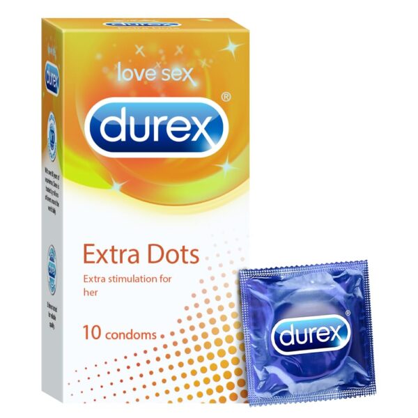 Durex Extra Doted Condoms Pack of 10