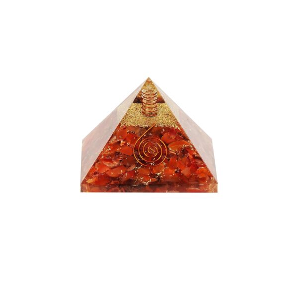 NYAIRA Orgone Carnelian Crystal Proxy Decor Protection Pyramid
