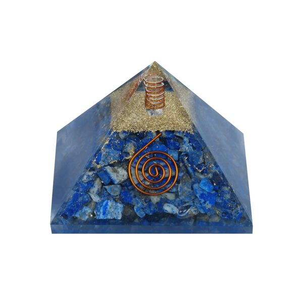 Orgone Pyramid Lapis Lazuli Crystal Pyramid