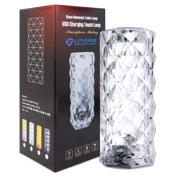 Crystal Touchable Lamp with Remote Control